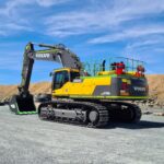 Muster fire suppression on Volvo EC750 Mining Equipment