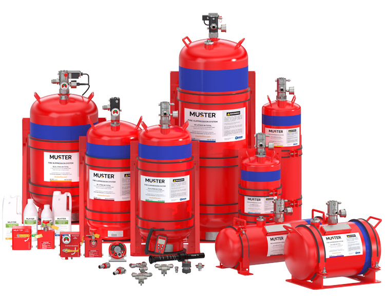 Muster Foam Based Fire Suppression family