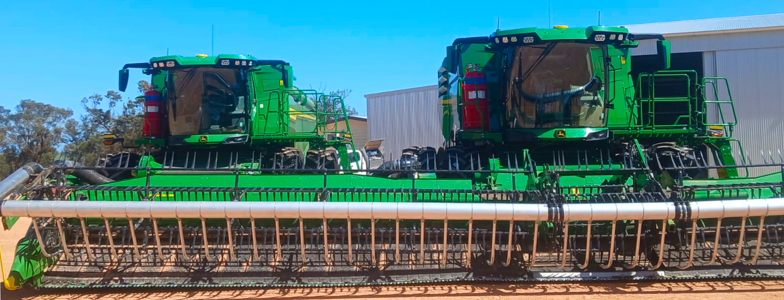 Combine Harvester Fire Protection Installation